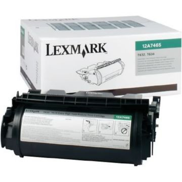 Original Lexmark 12A7465 *RP Extra High Yield Laser Toner Cartridge  Black