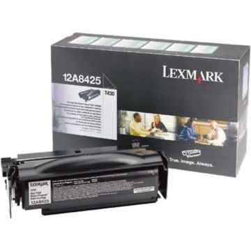 Original Lexmark 12A8425 High-Yield Laser Toner Cartridge  Black