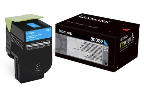 Original Lexmark 80C0S20 800S2 Cyan Unison Toner Cartridge