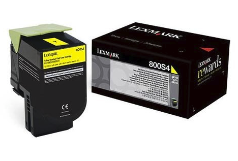 Original Lexmark 80C0S40 800S4 Yellow Unison Toner Cartridge