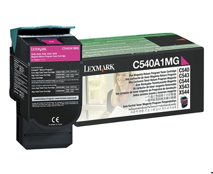 Original Lexmark C540A4MG C54x/X54x Magenta Return Program Toner Cartridge Taa