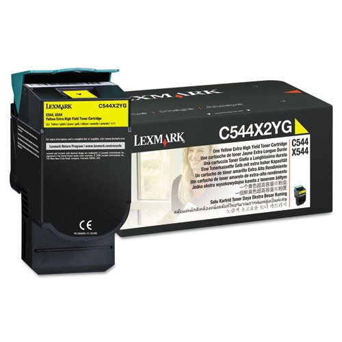 Original Lexmark Yellow Extra High-Yield Toner Cartridge C544X2YG
