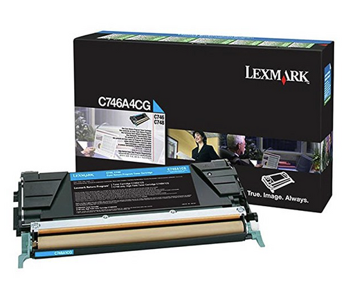 Original Lexmark C746A4CG C746/C748 Cyan Return Program Toner Cartridge Taa