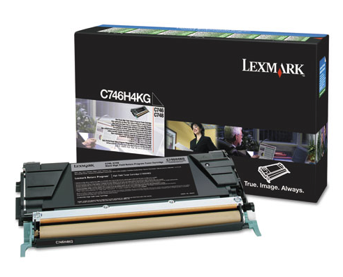 Original Lexmark C746H4KG C746 Black Return Program High-Yield Toner Cartridge Taa