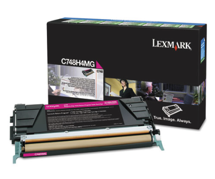 Original Lexmark C748H4MG C748 Magenta Return Program High-Yield Toner Cartridge