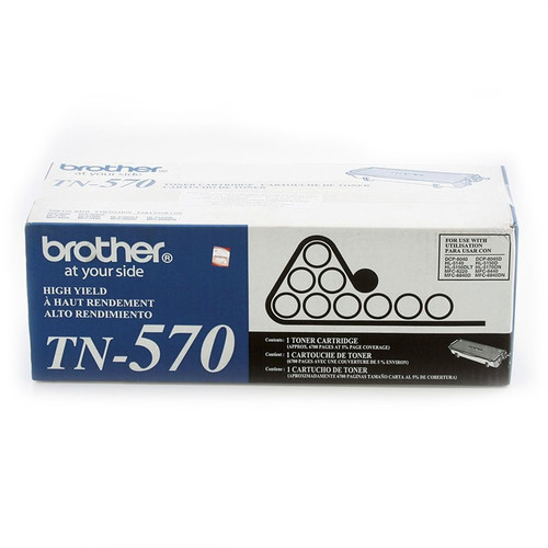Original Brother TN-570 Black High-Yield Laser Toner Cartridge