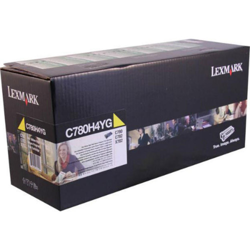 Original Lexmark C780H4YG C780x Yellow Return Program High-Yield Toner Cartridge Taa
