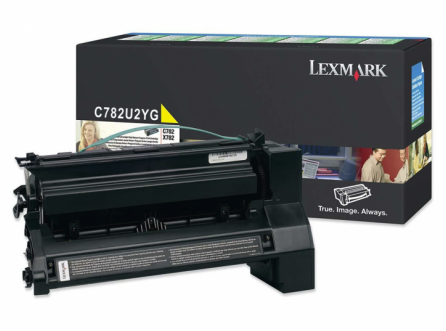 Original Lexmark C782U2YG C782 XL Yellow Extra High-Yield Toner Cartridge