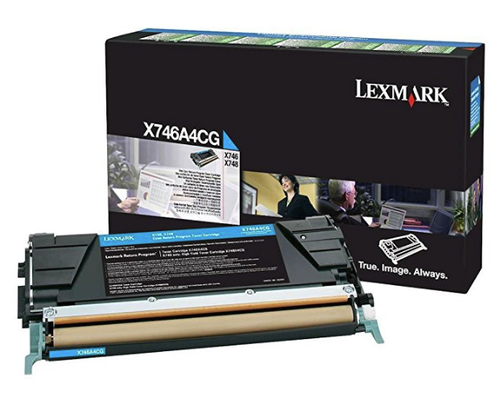 Original Lexmark X746A4CG X746/X748 Return Program Cyan Toner Cartridge