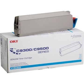 Original OKI 41963603 Type C5 Laser Toner Cartridge for C9300/C9500 Printers  Cyan