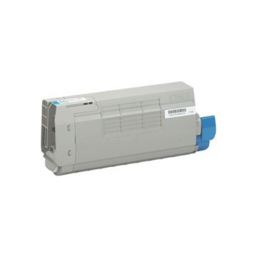 Original OKI Cyan Toner Cartridge  43866103, High Yield