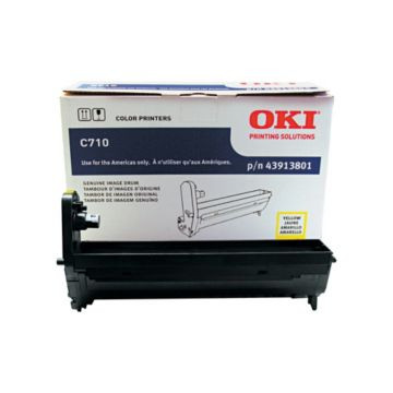 Original OKI C710 43913801 Yellow Image Drum