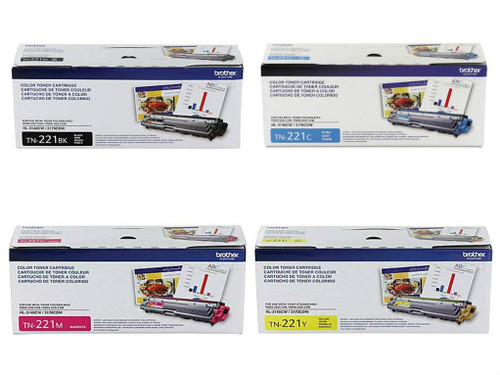 TN-221 Set | Original Brother Toner Cartridges – Black, Colors
