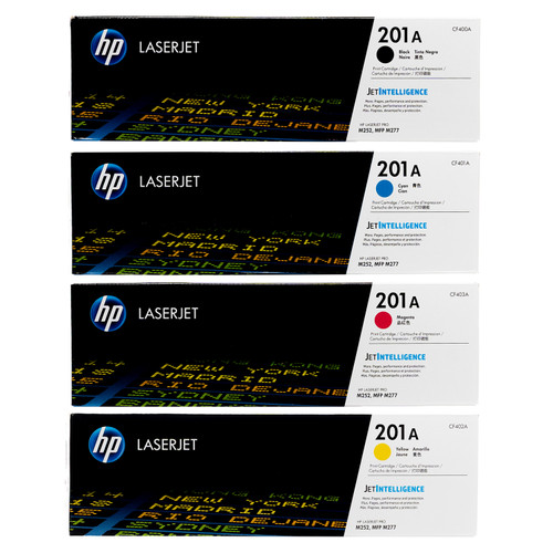 HP 201A SET | CF400A CF401A CF402A CF403A | Original HP Toner Cartridge - Black, Cyan, Yellow, Magenta