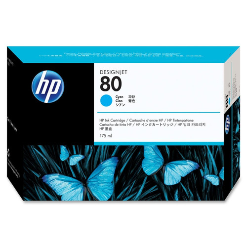 Original HP 80 175-ml Cyan Ink Cartridge
