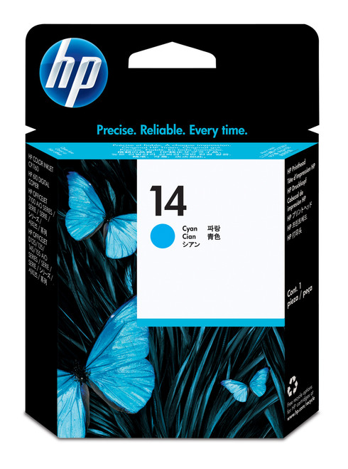 Original HP C4921A #14 IJ 1160 D Series Cyan