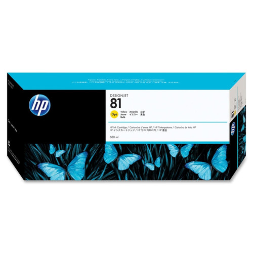 Original HP C4933A #81 DeskJet 5000 Yellow Dye Ink