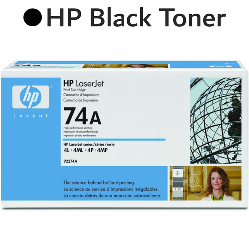 Original HP 74A 92274A Black LaserJet Toner