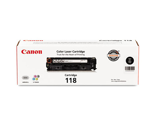 Original Canon 118 Black Laser Toner Cartridge 2662B001AA