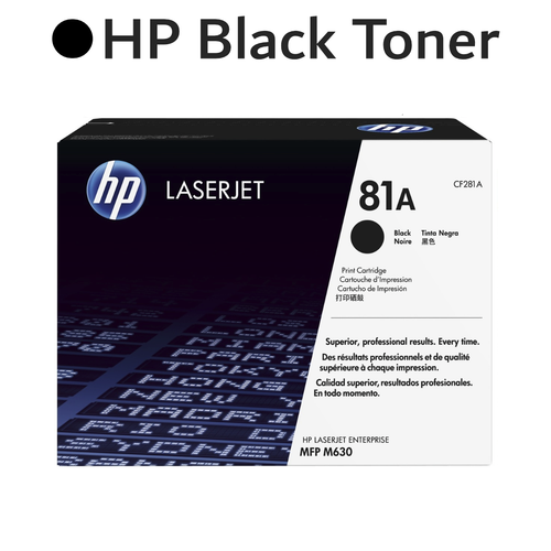 Original HP 81A CF281A Black LaserJet Toner Cartridge