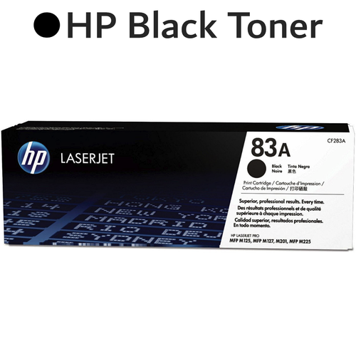 Original HP 83A CF283A Black LaserJet Toner Cartridge