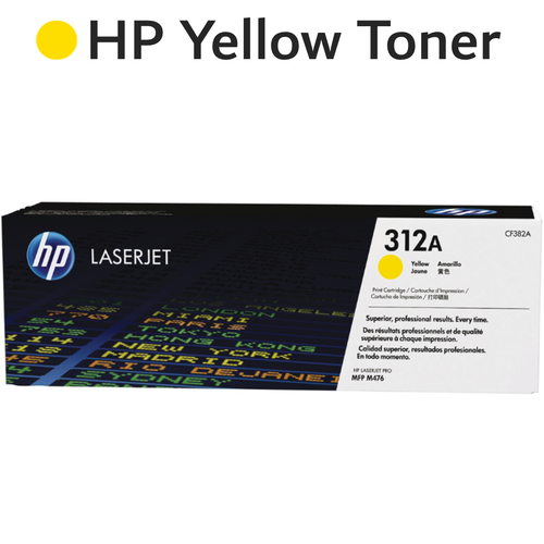 Original HP Yellow 312A CF382A LaserJet Toner Cartridge