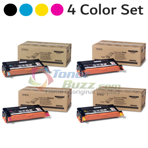 Original Xerox Phaser 6180 Black Cyan Magenta Yellow Toner Cartridge 4-Pack 113R00719 113R00720 113R00721 113R00722