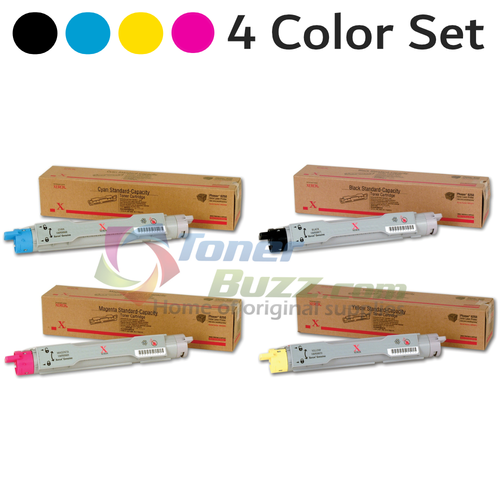 Original Xerox Phaser 6250 Black Cyan Magenta Yellow Toner Cartridge 4 Pack 106R00668 106R00669 106R00670 106R00671