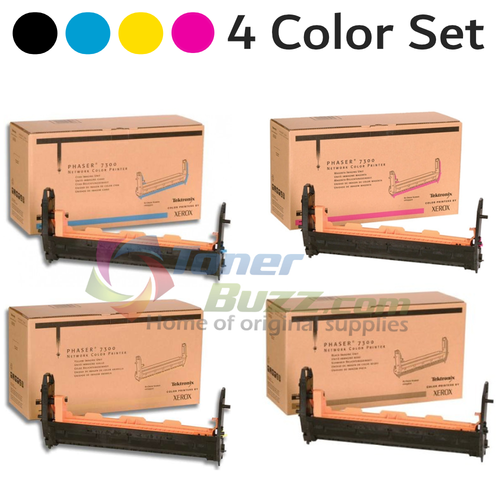 Original Xerox Phaser 7300 Black Cyan Magenta Yellow Drum Cartridge 4-Pack 016-1993-00 016-1994-00 016-1995-00 016-1996-00