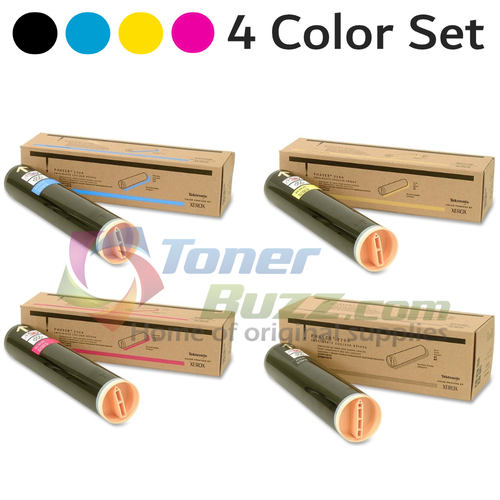 Original Xerox Phaser 7700 Black Cyan Magenta Yellow High Capacity Toner Cartridge 4-Pack 016-1944-00 016-1945-00 016-1946-00 016-1947-00