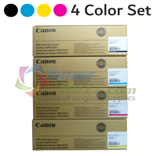 Original Canon GPR-20 Black Cyan Magenta Yellow Drum Cartridge Set 0255B001AA 0256B001AA 0257B001AA 0258B001AA