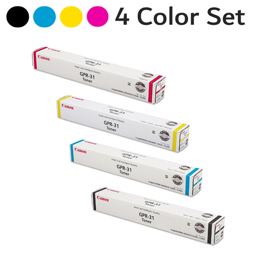 OEM Canon GPR-31 2790B003AA 2794B003AA 2798B003AA 2802B003AA Black Cyan Magenta Yellow Toner Cartridge