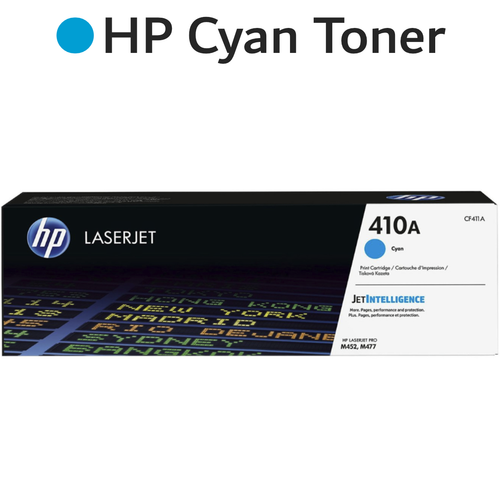 Original HP Cyan 410A CF411A LaserJet Toner Cartridge