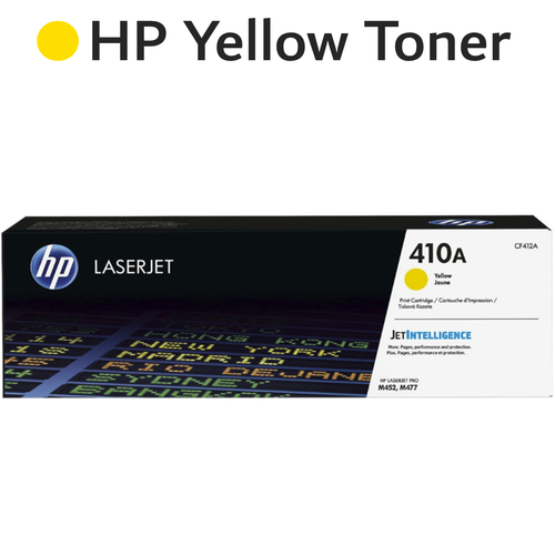 Original HP Yellow 410A CF412A LaserJet Toner Cartridge