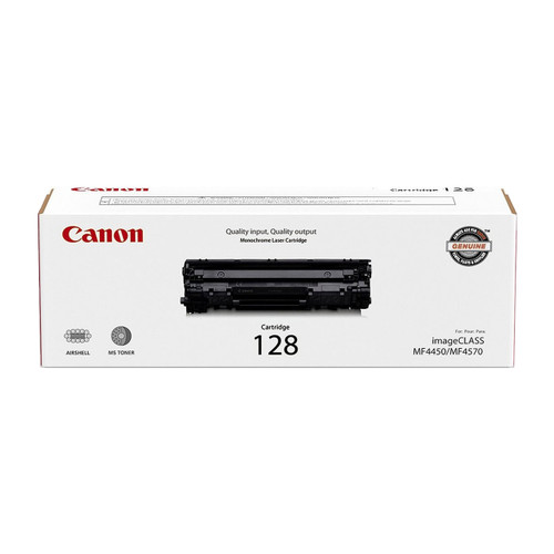 Original Canon 128 (3500B001AA) Black Laser Toner Cartridge