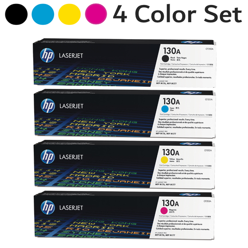 130A CF350A CF351A CF352A CF353A Original HP LaserJet Toner Cartridge Black Cyan Magenta Yellow Combo Pack