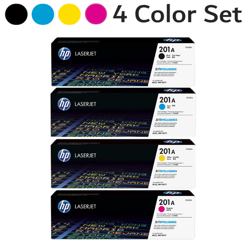 201A CF400A CF401A CF402A CF403A Original HP LaserJet Toner Cartridge 4 Color Combo Pack Black Cyan Magenta Yellow