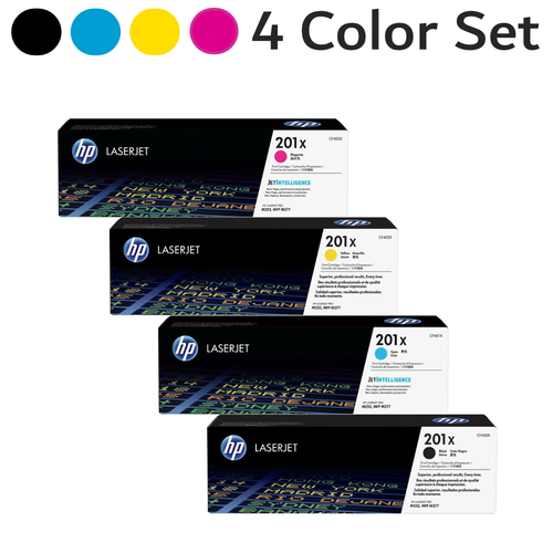 201X CF400X CF401X CF402X CF403X Original HP High Yield LaserJet Toner Cartridge Black Cyan Magenta Yellow Combo Pack