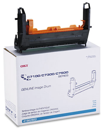 Original Okidata 41962803 Image Drum for C7100, C7300, C7500 Printers Cyan