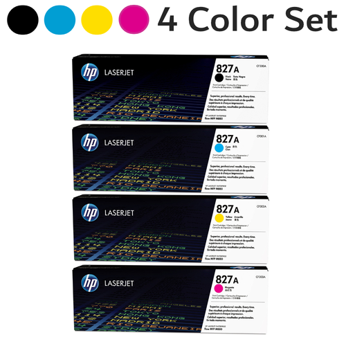 827A CF300A CF301A CF302A CF303A Original HP LaserJet Toner Cartridge Black Cyan Magenta Yellow Combo Pack test