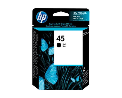Original HP C6650FN #140 #45 Black Ink Cartridges Twin Pack