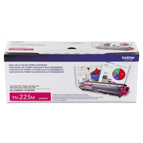 Original Brother TN225M Magenta High-Yield Toner Cartridge