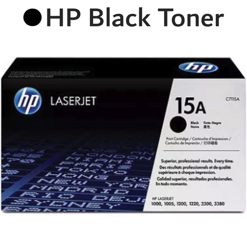 Original HP 15A C7115A Black LaserJet Toner Cartridge