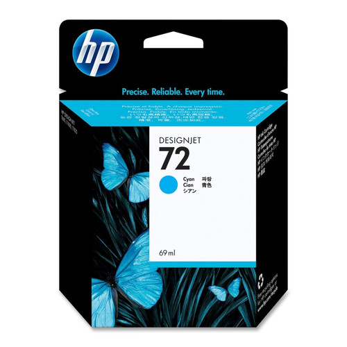 Original HP C9398A HP72 Inkjet Cartridge Cyan