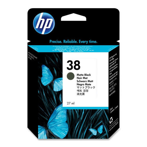 Original HP 38 Matte Black Inkjet Cartridge