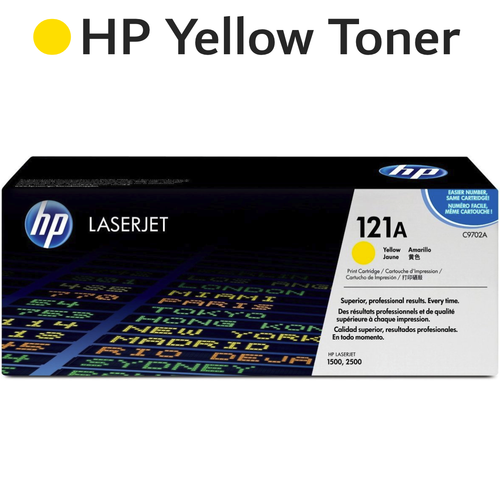 Original HP Yellow 121A C9702A Toner Cartridge