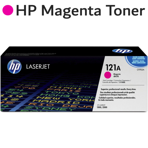 Original HP Magenta 121A C9703A LaserJet Toner Cartridge