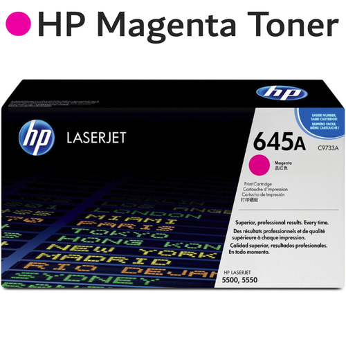 Original HP Magenta 645A C9733A LaserJet Toner Cartridge