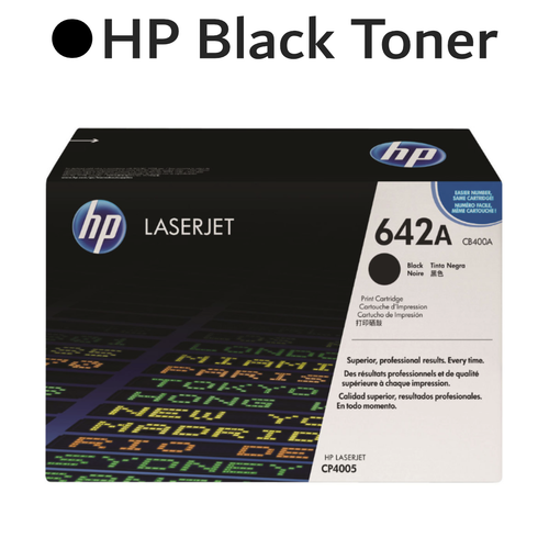 Original HP Black 642A CB400A LaserJet Toner Cartridge