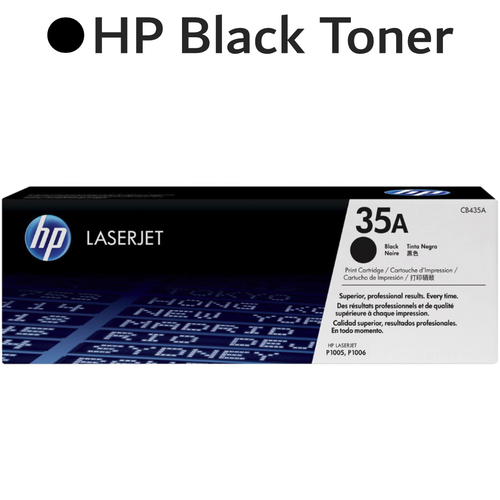 Original HP 35A CB435A Black LaserJet Toner Cartridge